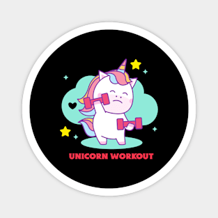 Unicorn Workout | Cute Baby Magnet